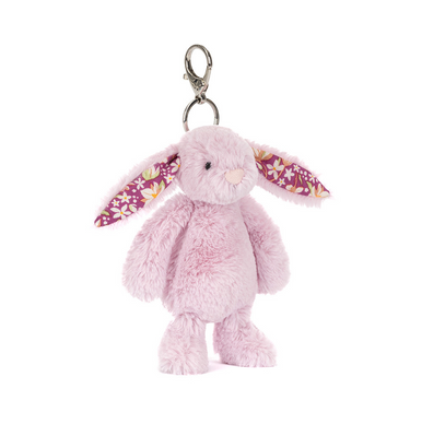 Jellycat Thistlepop Blossom Bunny fuzzy bag charm
